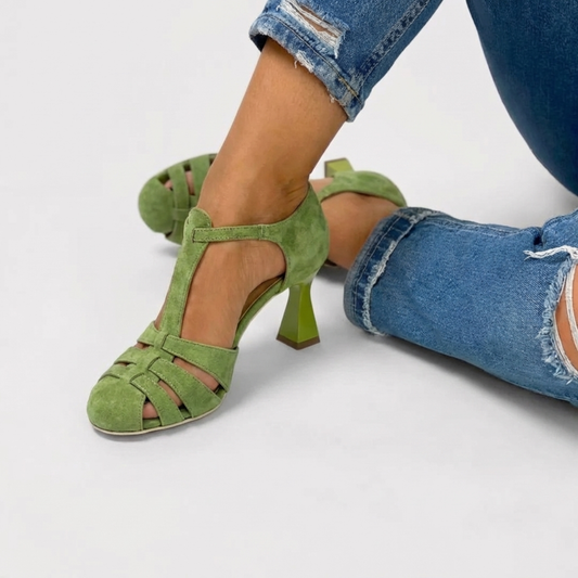 Jenny - Sandalias vintage de arte refinado