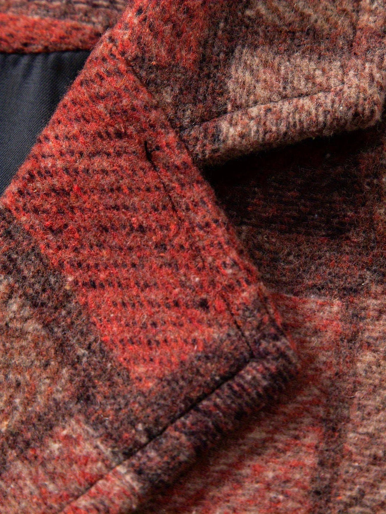 Leo - Chaleco de tweed patchwork con patrón de espiga