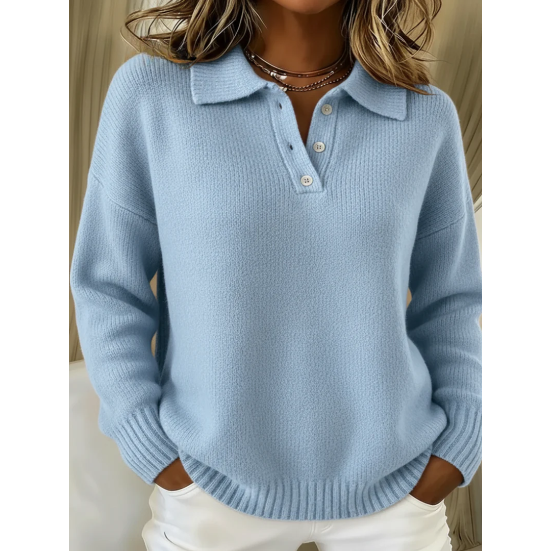 Marina Jersey Polo Suave - Azul claro