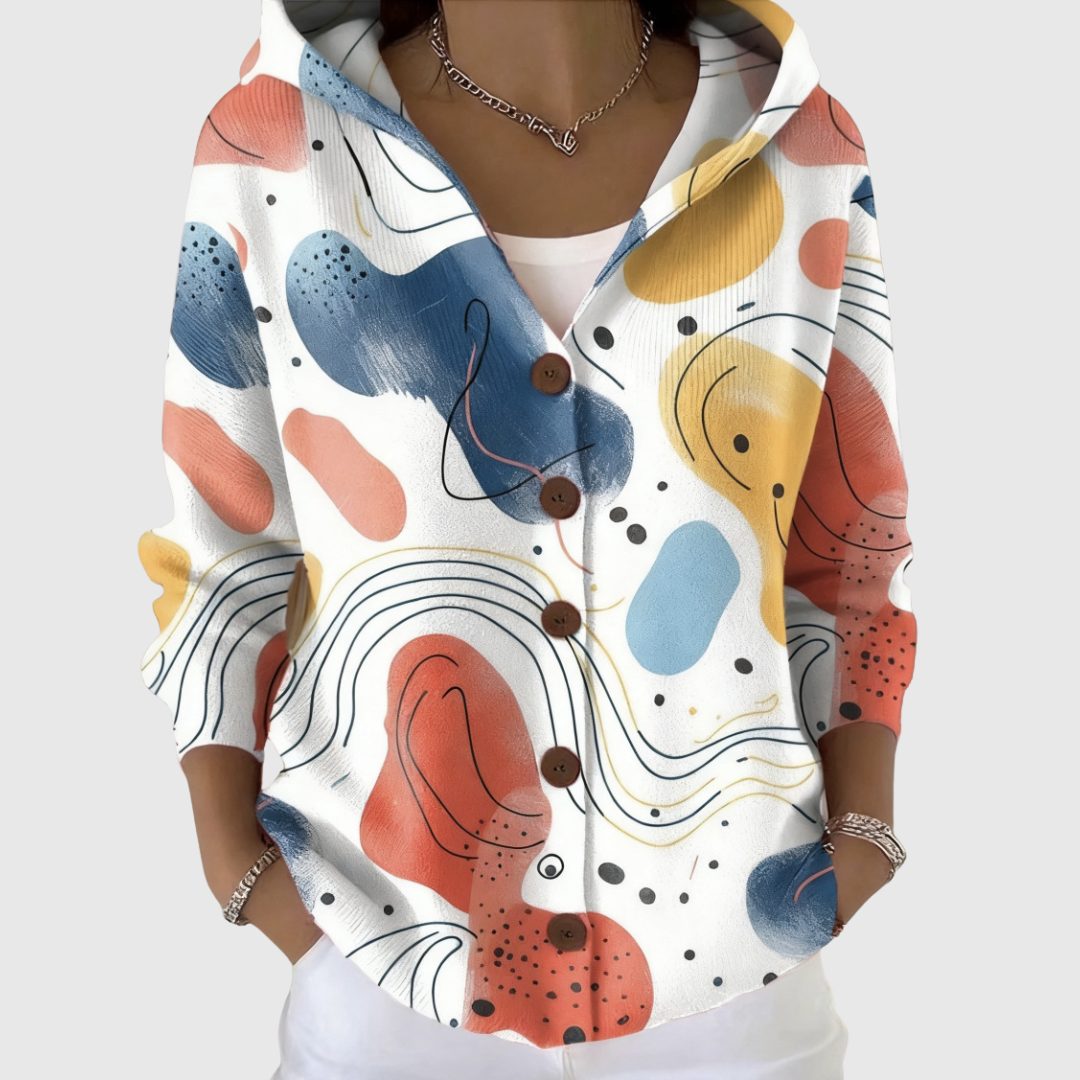 Estrella - Chaqueta de Punto con Capucha