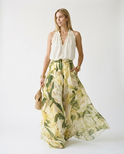 Laura - Conjunto elegante y ligero con estampado floral