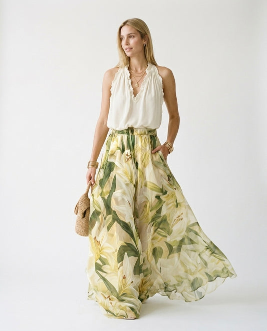Laura - Conjunto elegante y ligero con estampado floral