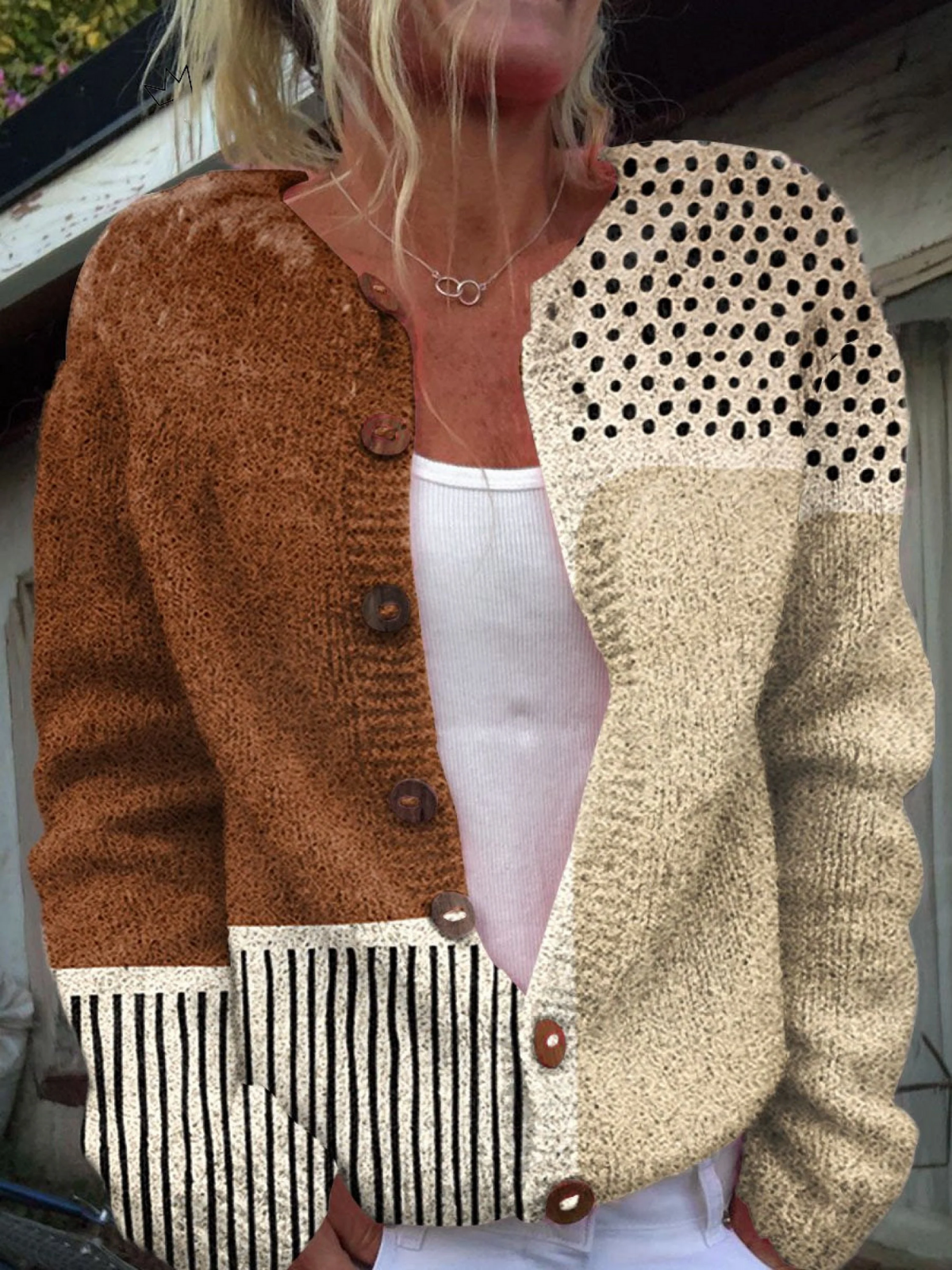 Eloísa | Chaqueta de Punto Patchwork