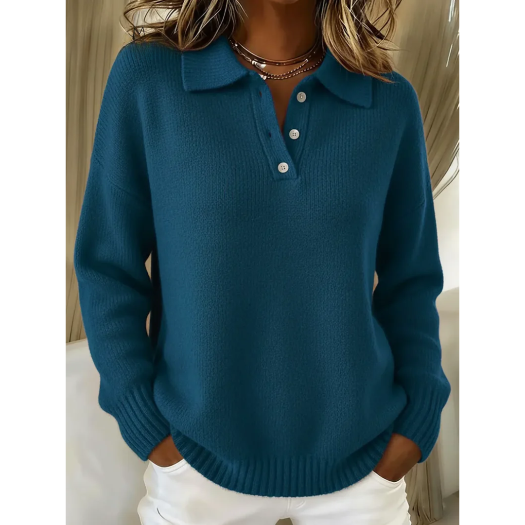 Marina Jersey Polo Suave - Azul verdoso