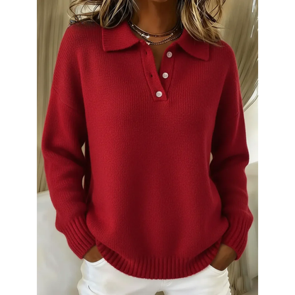 Marina Jersey Polo Suave - Rojo