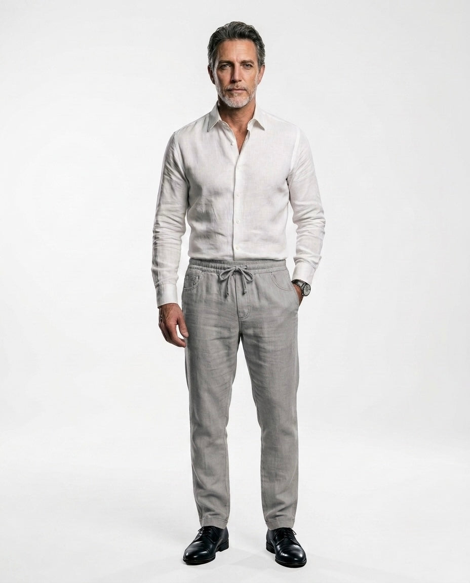 Julio - Pantalones de playa de Lino