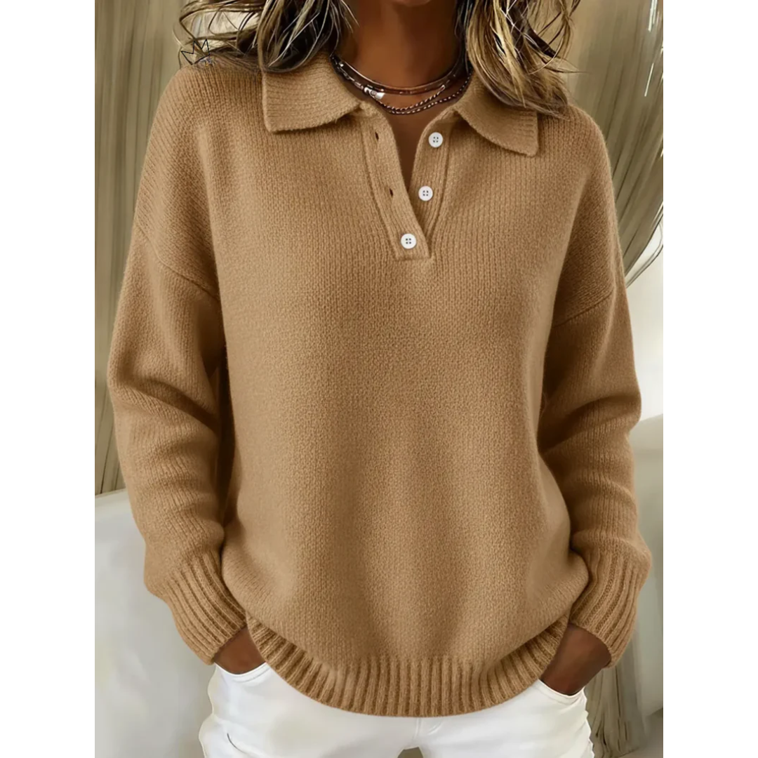 Marina Jersey Polo Suave - Camel