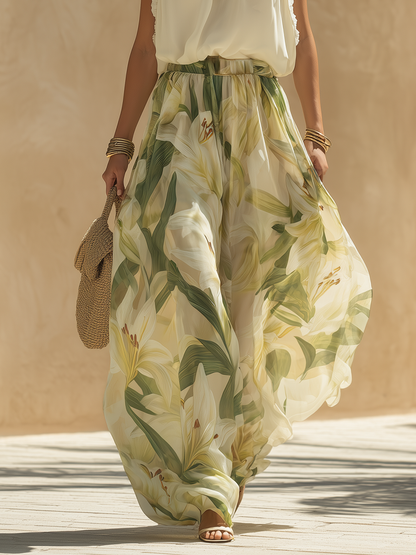 Laura - Conjunto elegante y ligero con estampado floral