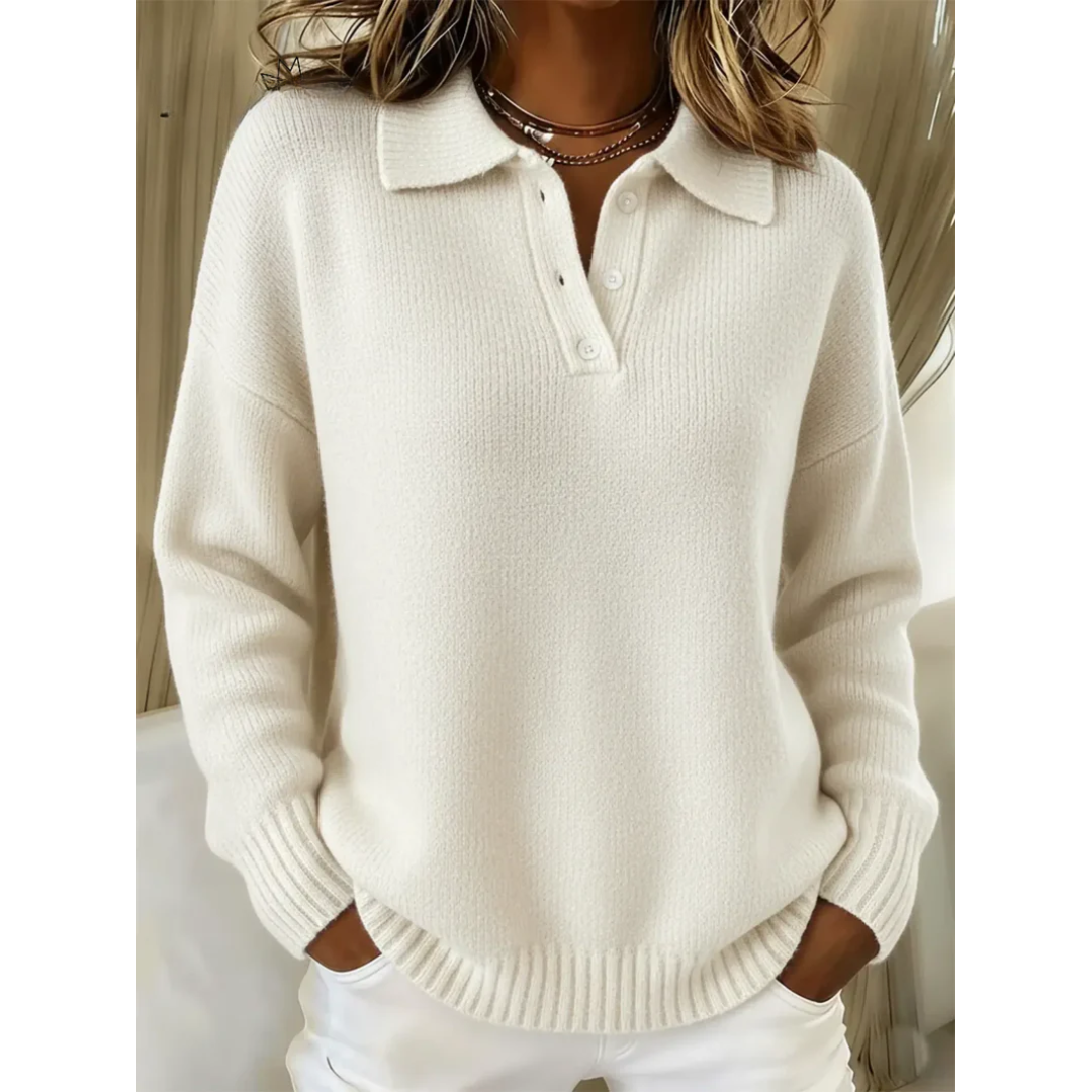 Marina Jersey Polo Suave - Blanco