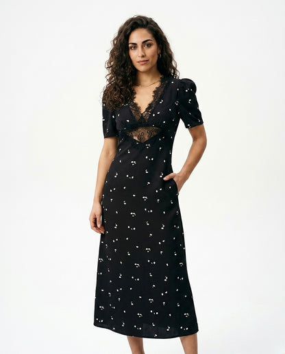 Patricia - Vestido de fiesta de encaje calado