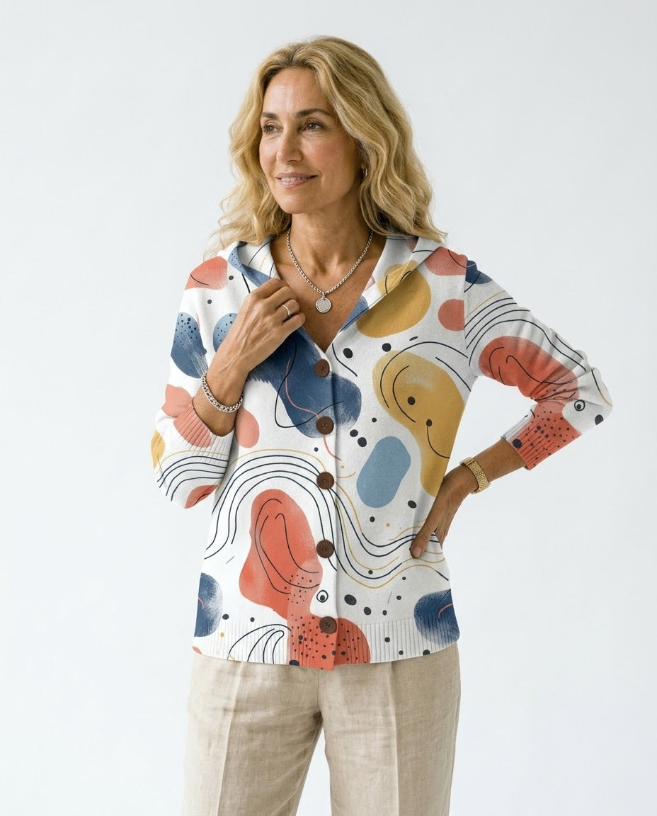 Estrella - Chaqueta de Punto con Capucha
