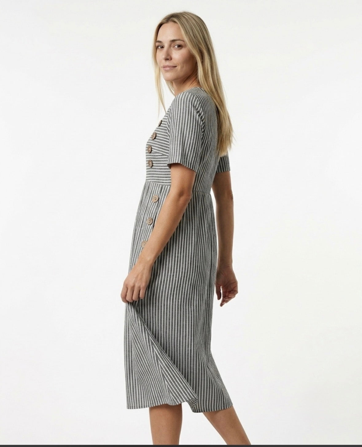 Julia - Vestido Midi a Rayas