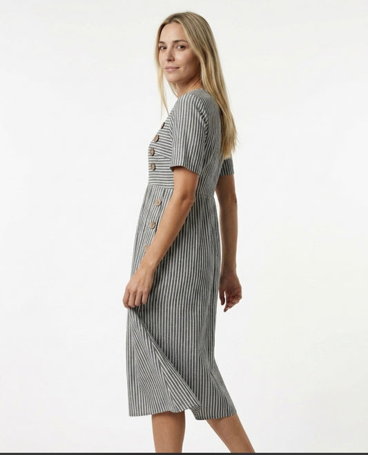 Julia - Vestido Midi a Rayas