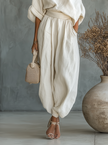 Lisa - Conjunto de Lino Off-white