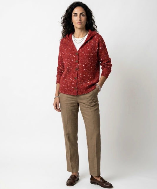 Manuela | Chaqueta de Punto con Capucha