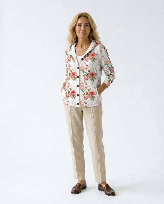 Consuelo - Chaqueta de Punto con Capucha