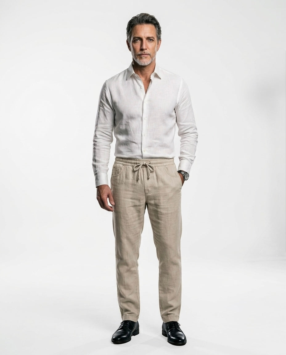 Julio - Pantalones de playa de Lino