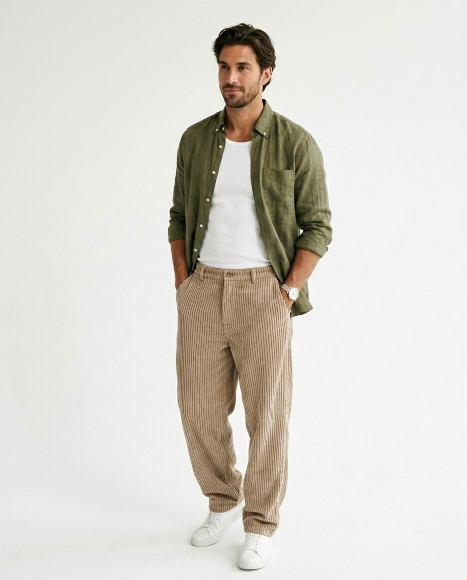 Sergi - Pantalón de pana para hombre