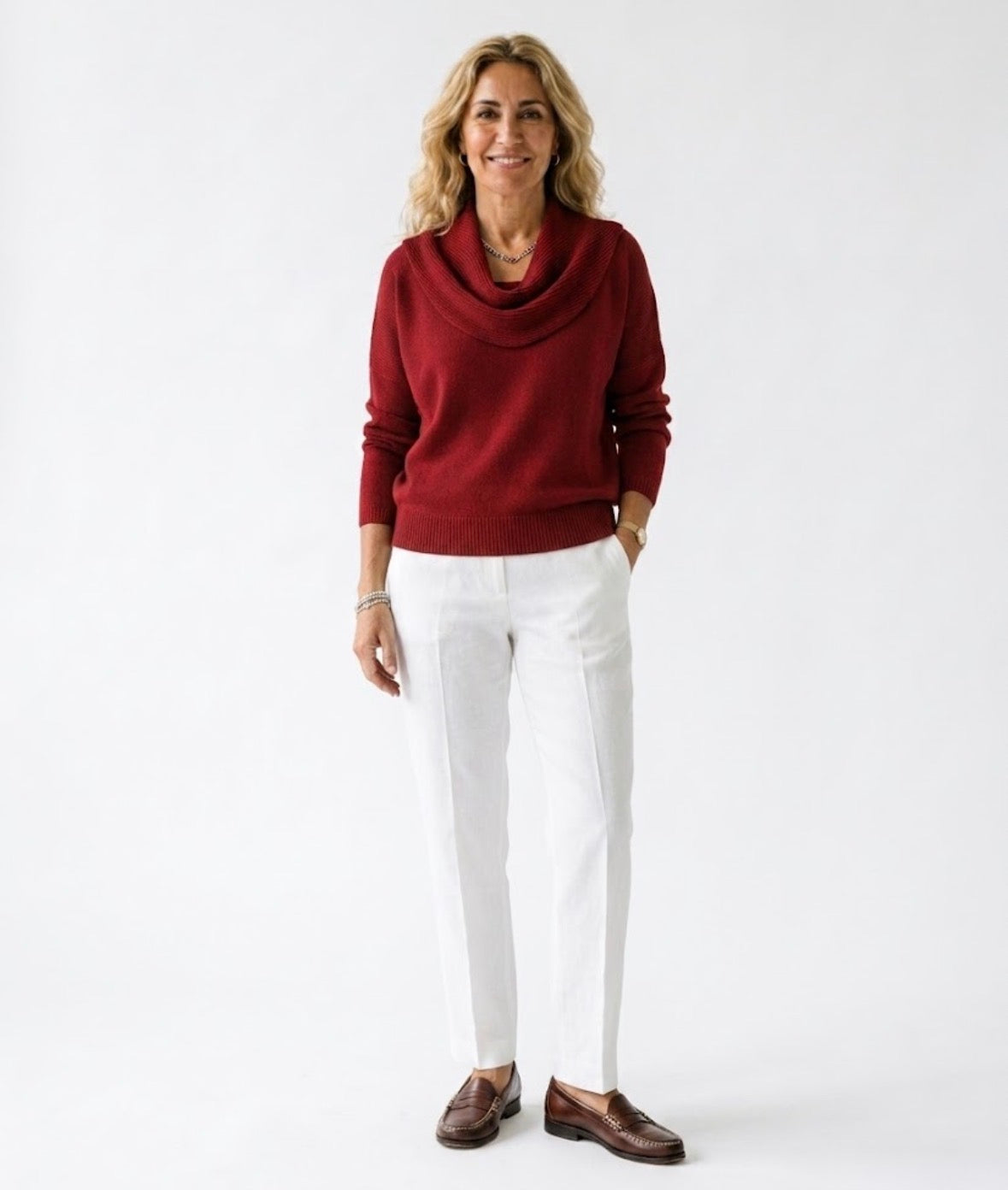 Julia | Jersey Cuello Drapeado