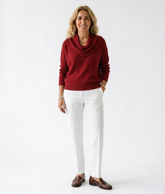 Julia | Jersey Cuello Drapeado