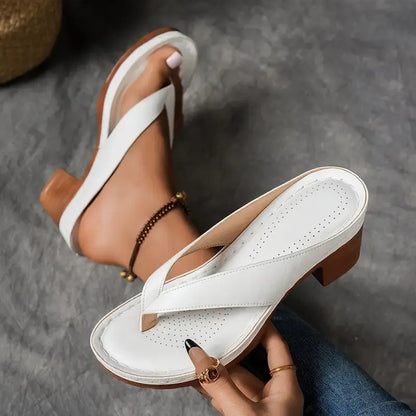 Elena -  Sandalias cómodas con tacón elegante