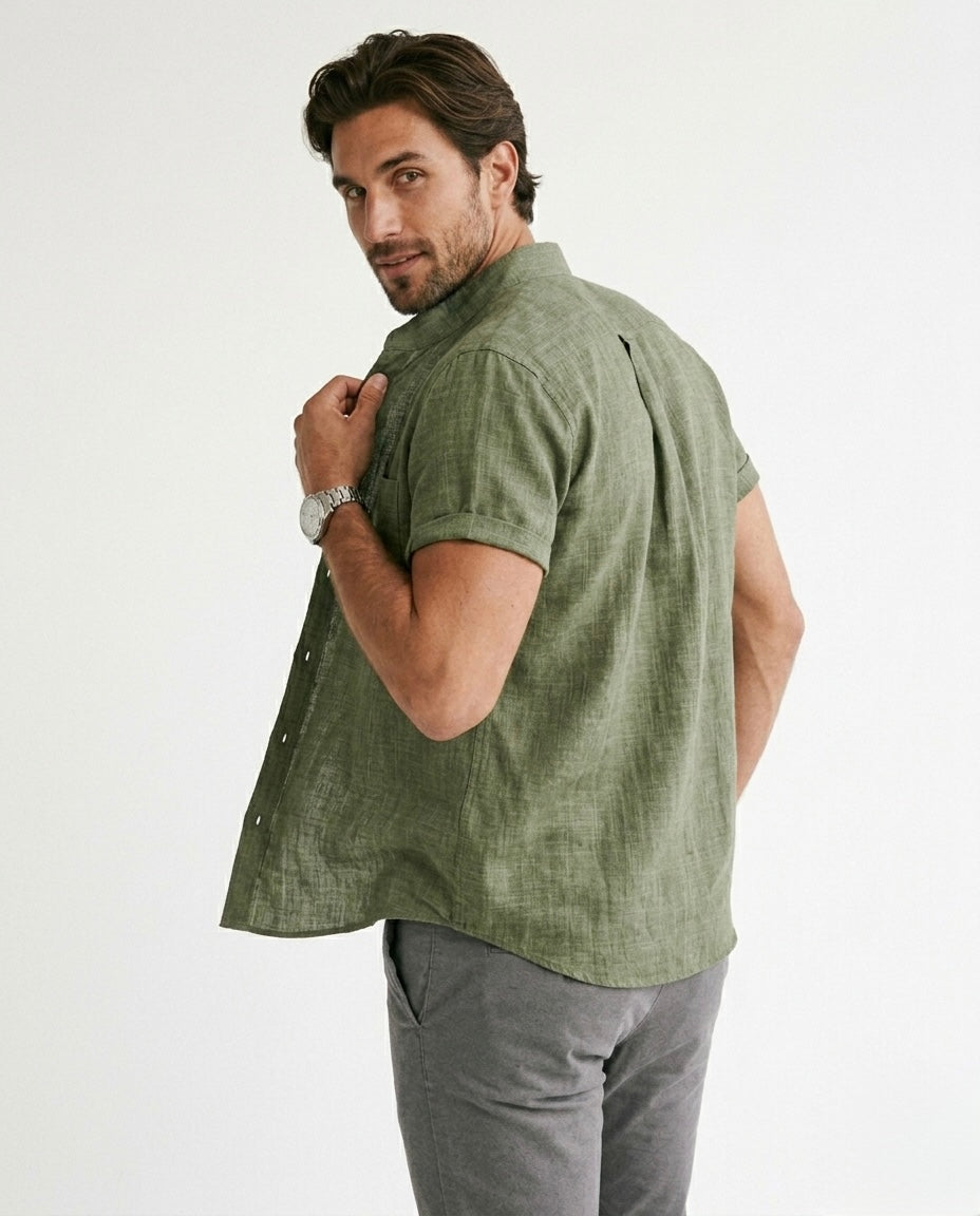 Elias - Camisa de lino ligera para hombre