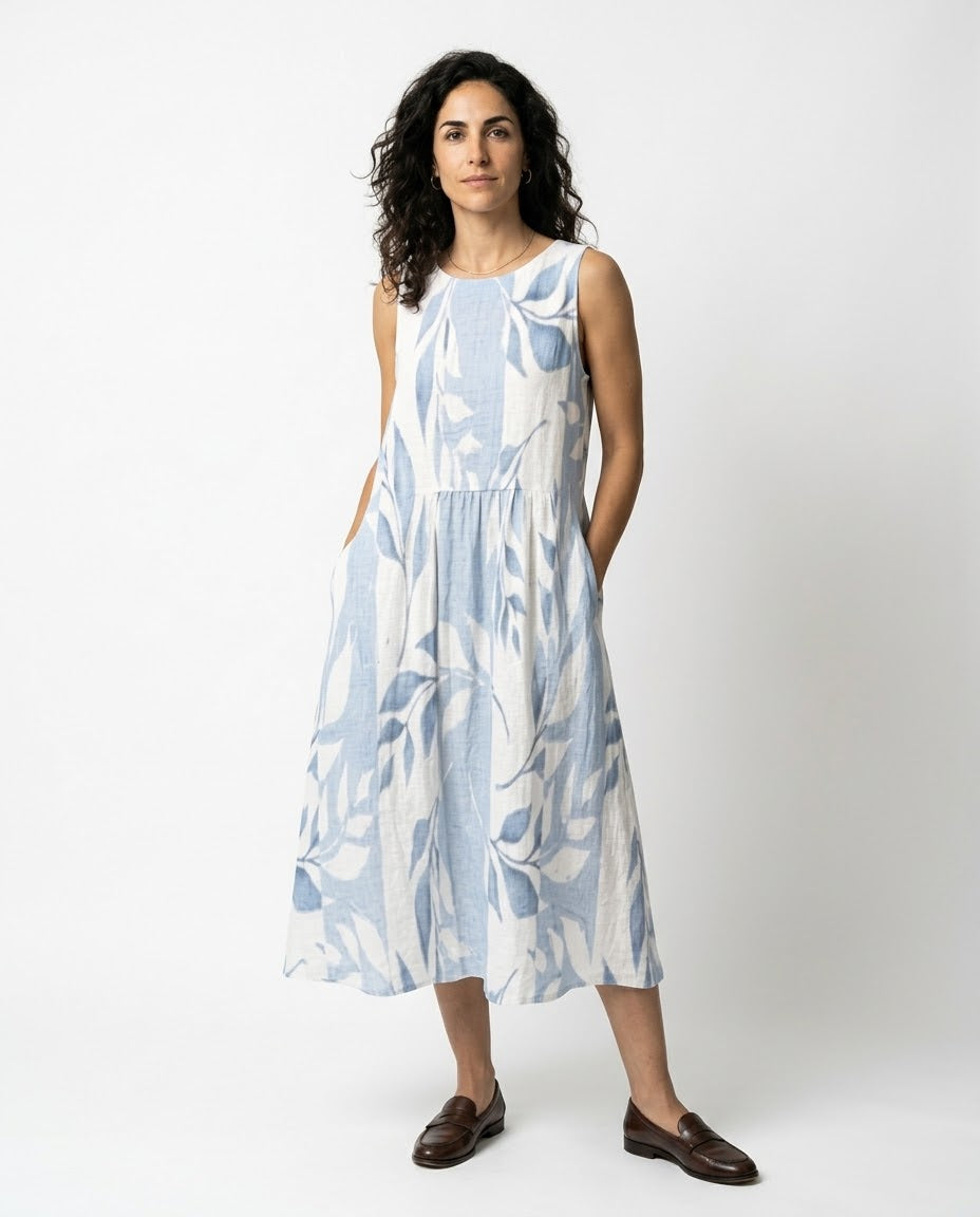 Mireia - Vestido Midi Hojaresca