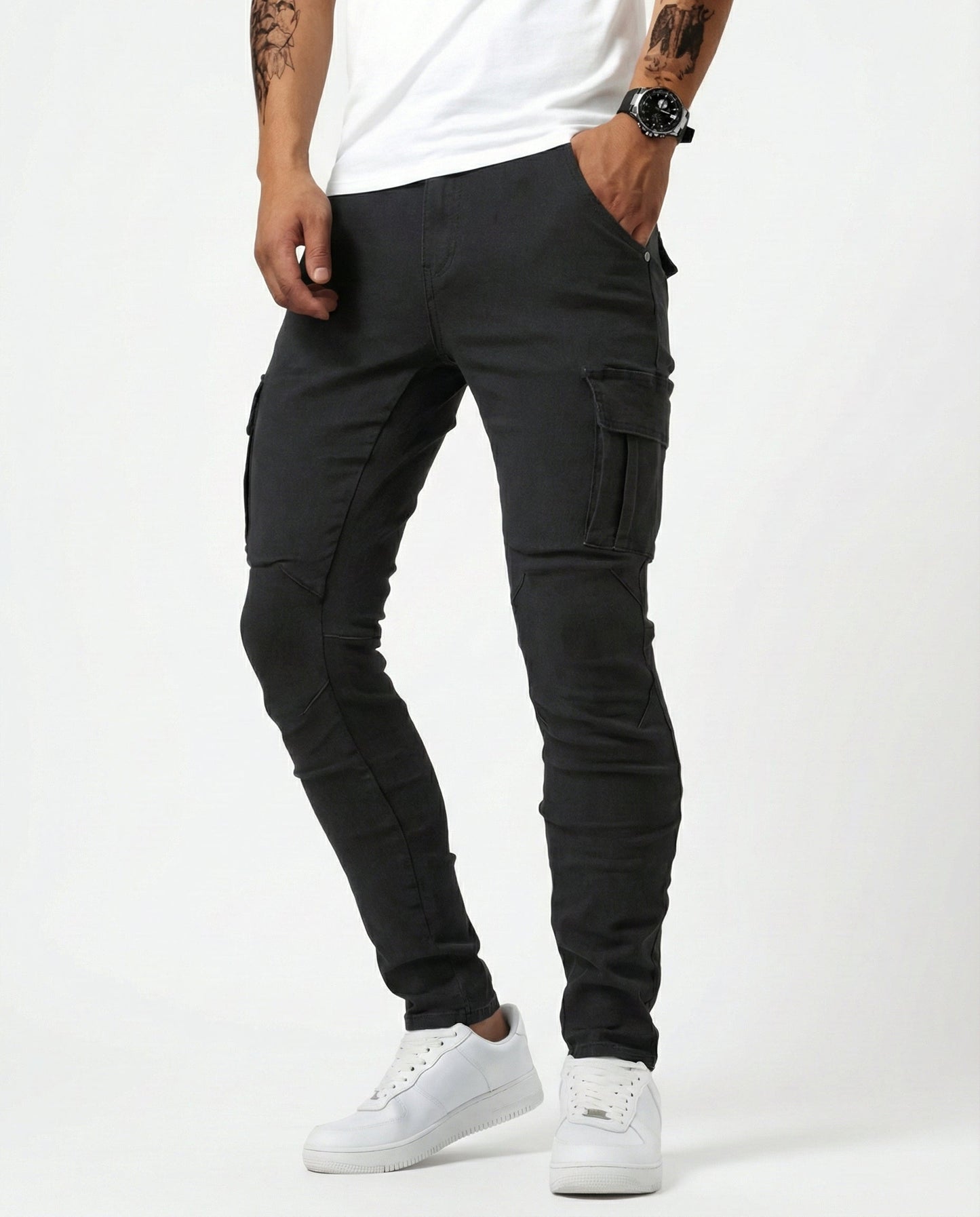 Sergio - Pantalones Elásticos Cargo