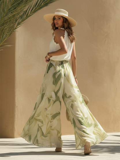 Laura - Conjunto elegante y ligero con estampado floral