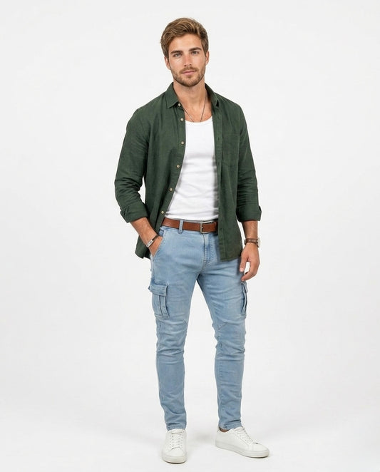 Sergio - Pantalones Elásticos Cargo
