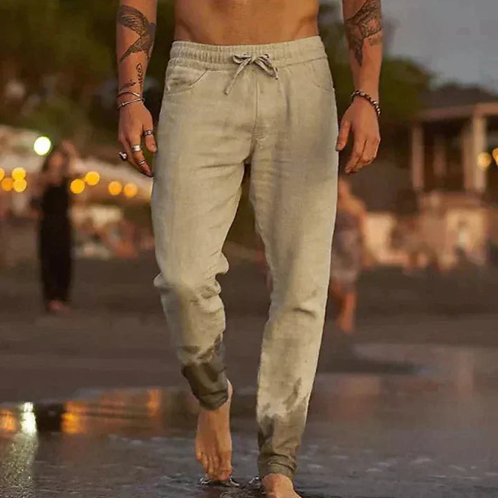 Julio - Pantalones de playa de Lino