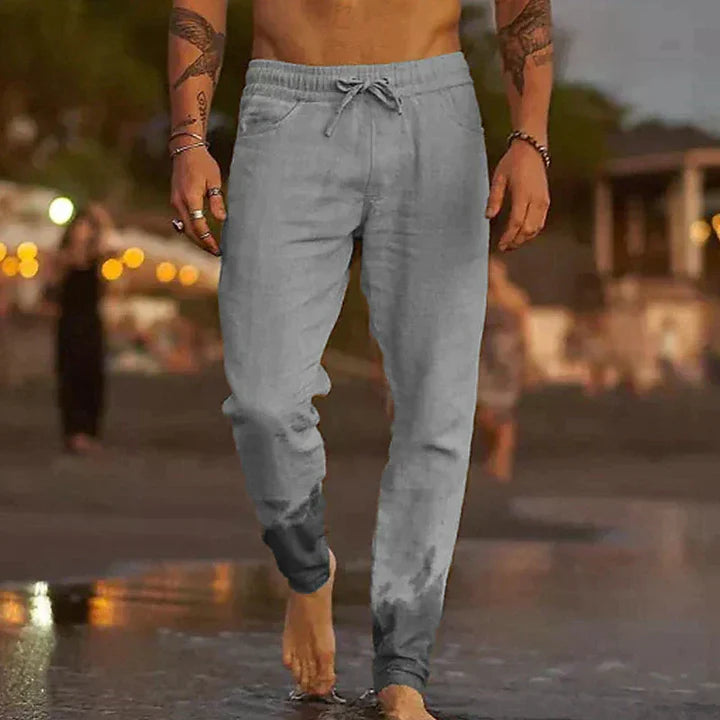 Julio - Pantalones de playa de Lino