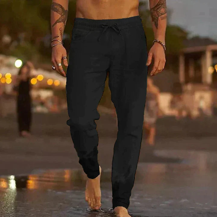 Julio - Pantalones de playa de Lino
