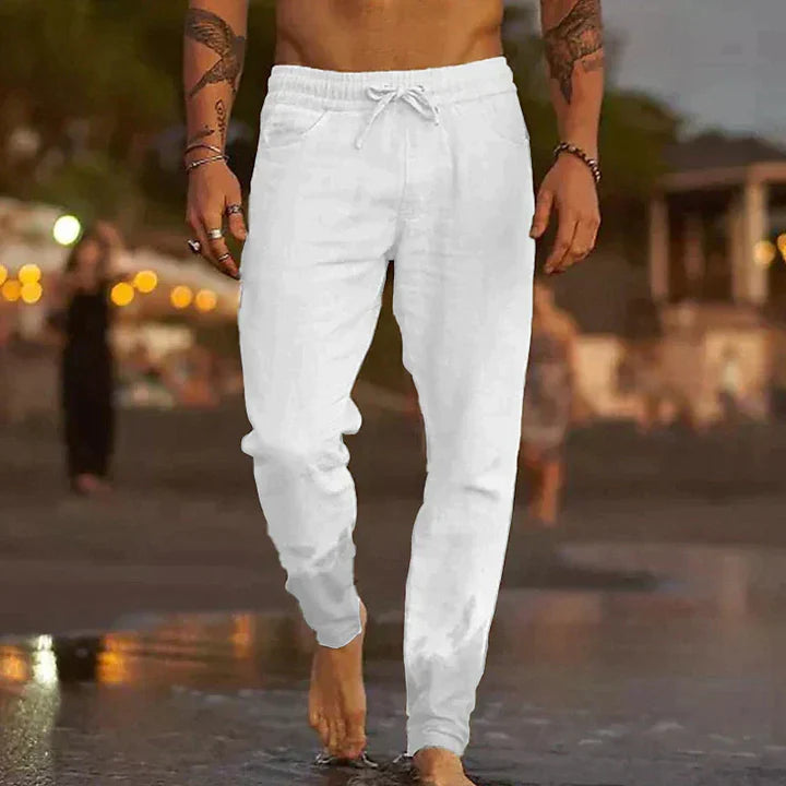 Julio - Pantalones de playa de Lino