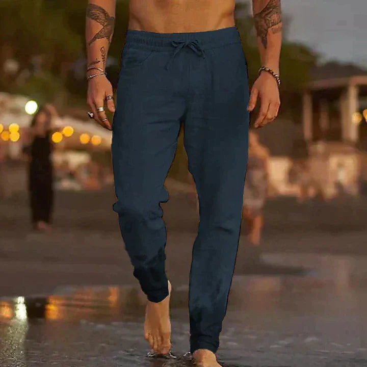 Julio - Pantalones de playa de Lino