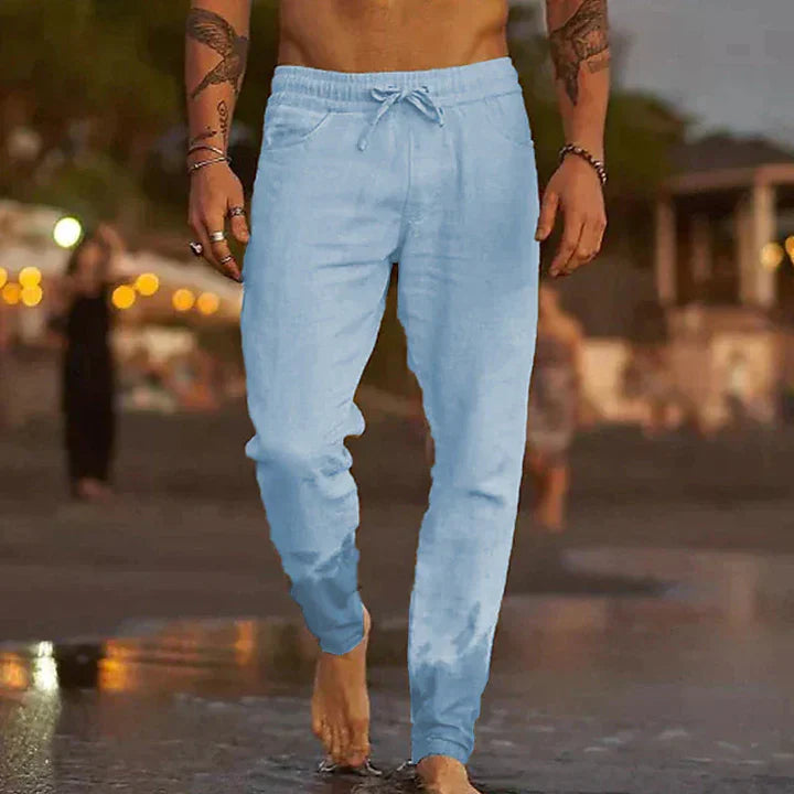 Julio - Pantalones de playa de Lino