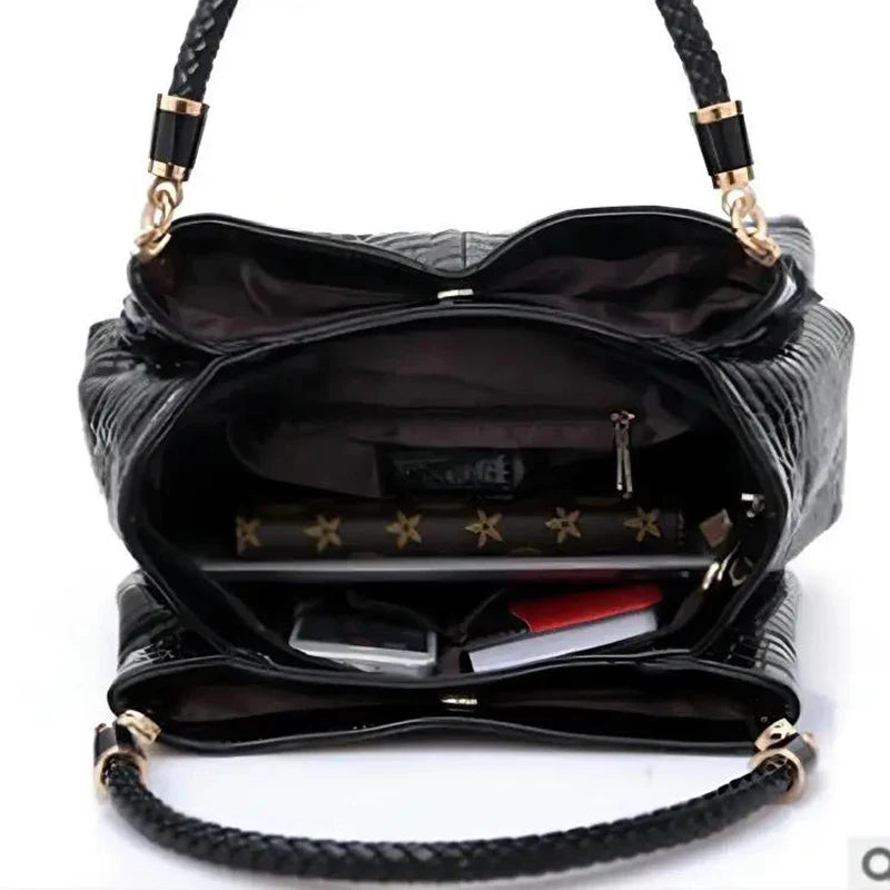 Vanesa - Bolso con estampado de cocodrilo