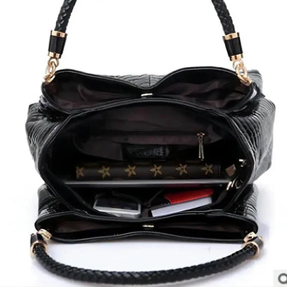 Vanesa - Bolso con estampado de cocodrilo