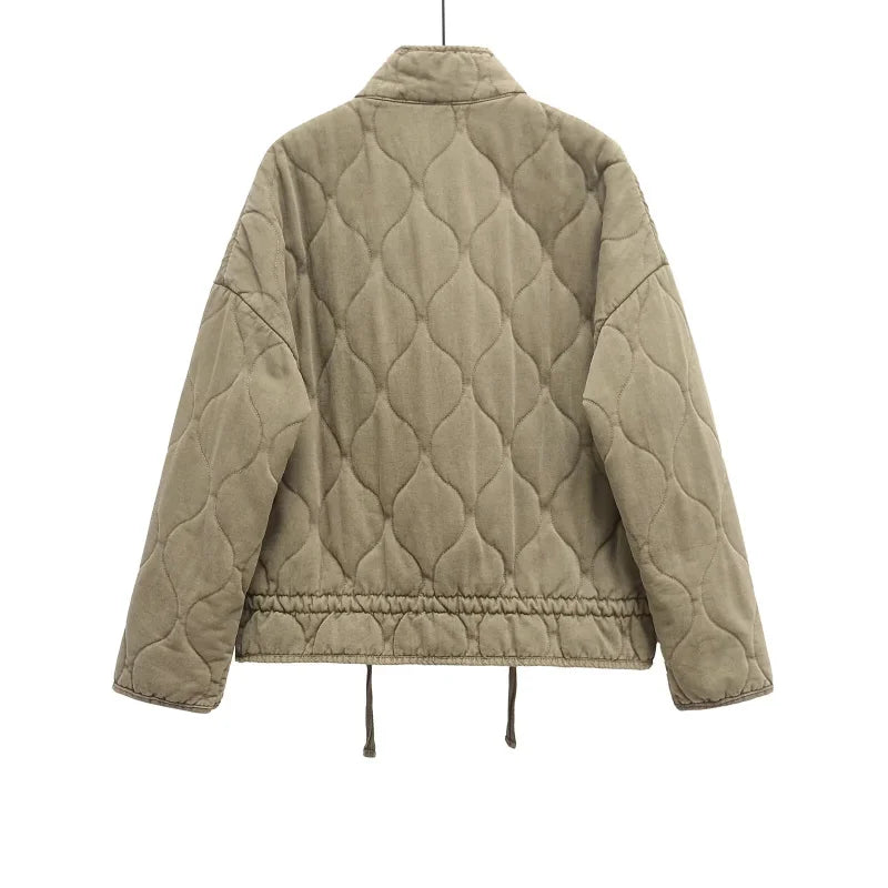 Jessica - Chaqueta vintage de algodón acolchada