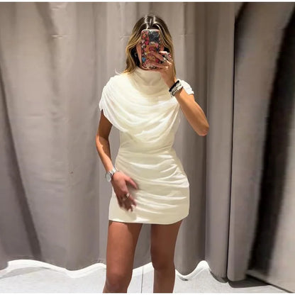 Miriam - Vestido ajustado de patchwork para mujer