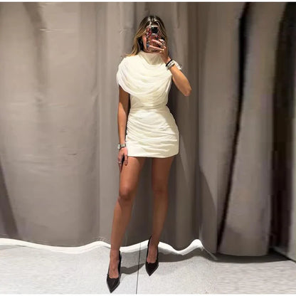 Miriam - Vestido ajustado de patchwork para mujer