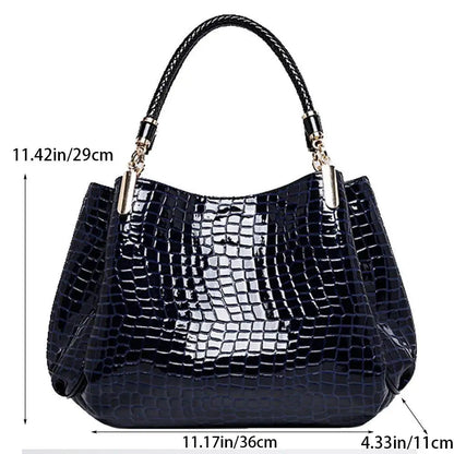 Vanesa - Bolso con estampado de cocodrilo