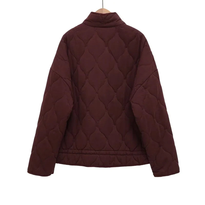 Jessica - Chaqueta vintage de algodón acolchada