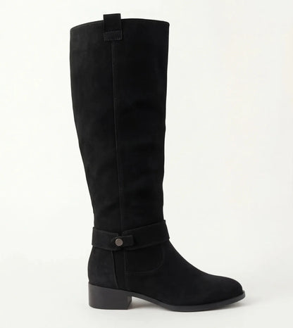 Yolanda - Botas de ante hasta la rodilla de De Modea