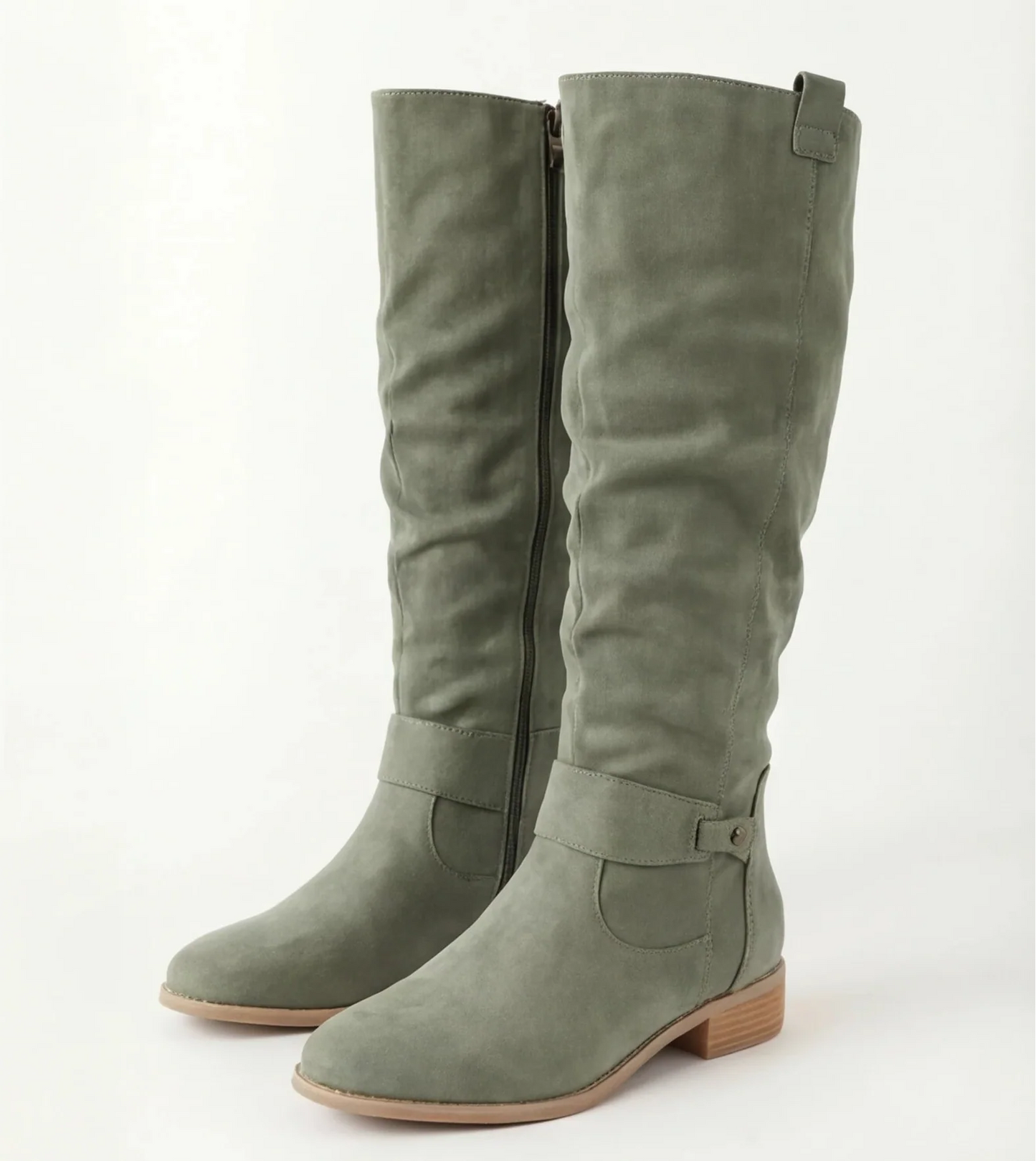Yolanda - Botas de ante hasta la rodilla de De Modea