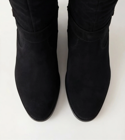 Yolanda - Botas de ante hasta la rodilla de De Modea