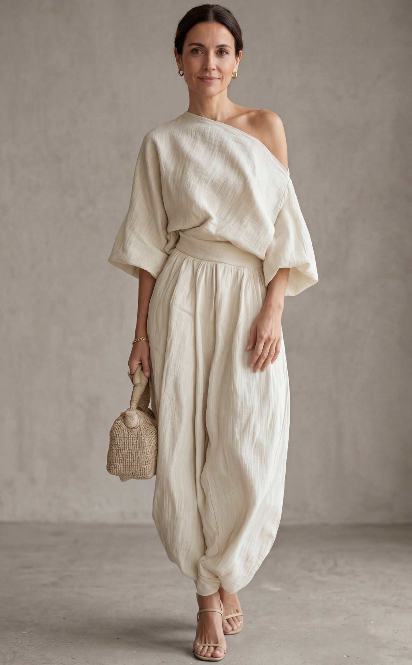 Lisa - Conjunto de Lino Off-white