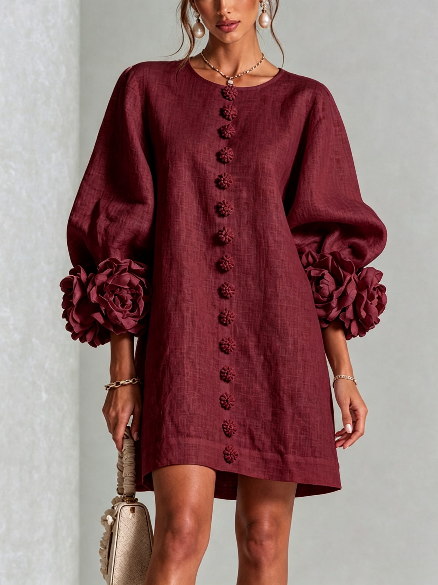 Vestido borgona