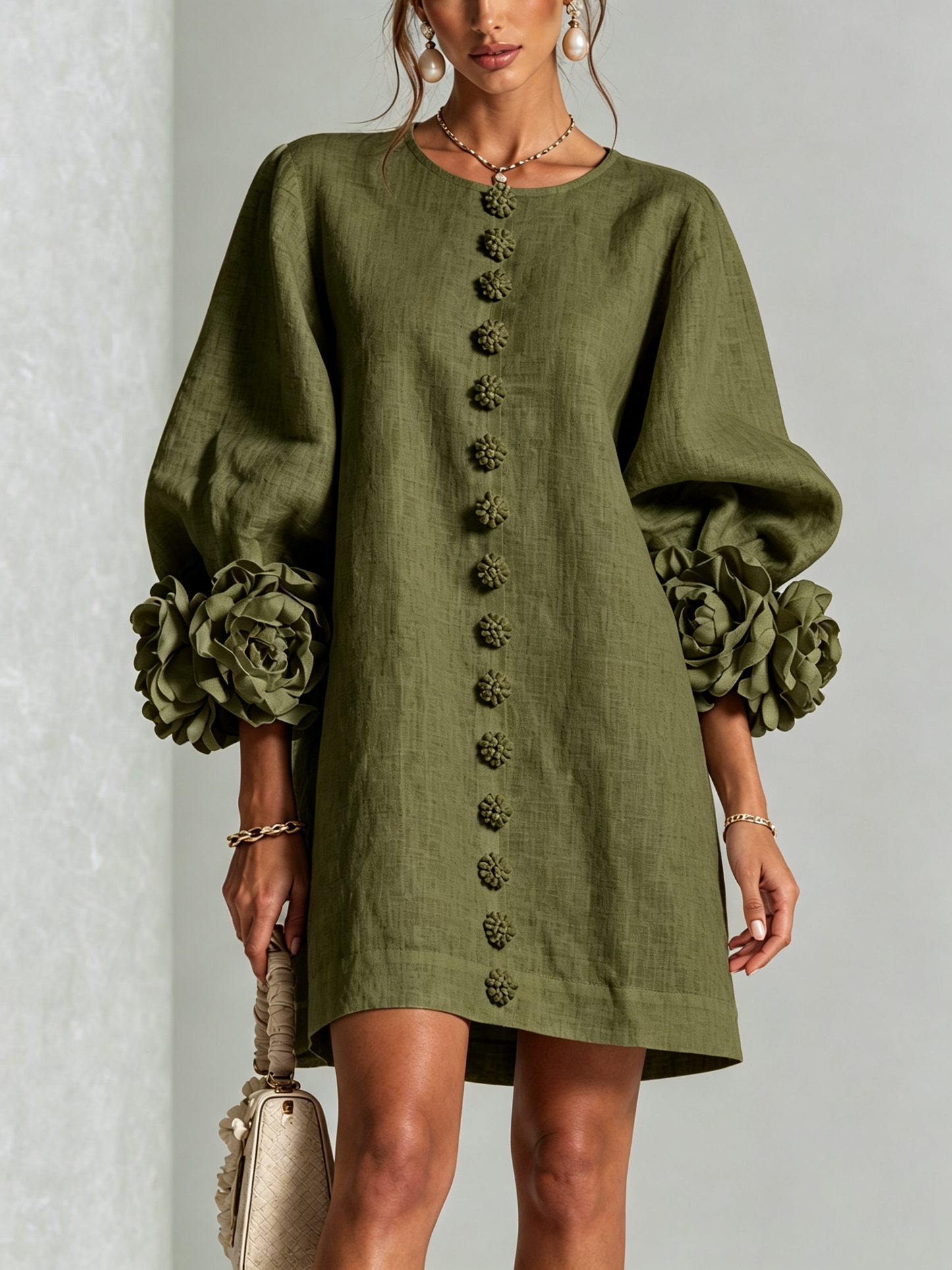 Vestido oliva