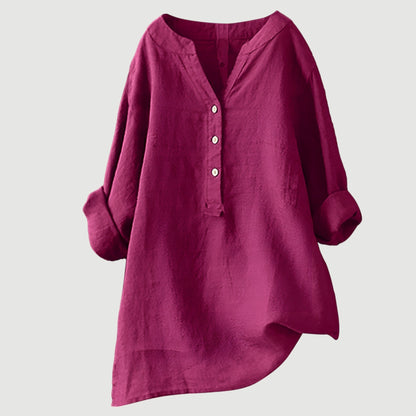 Nora - Blusa cómoda de lino